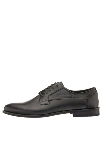 İriadam Nv1086 Black Leather Neolite Sole Large Size Men's Classic Shoes in Numbers 45,46,47,48,49,50