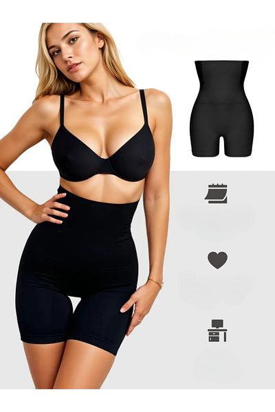 MİSTİRİK Irina Model κολάν με συσφιγκτικό και αναζωογονητικό αποτέλεσμα Push Up Σορτς Μαύρο Χρώμα