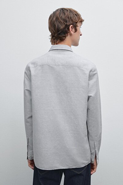 Massimo Dutti Kontrast Iplikli Regular Fit Gömlek