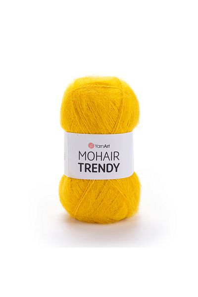Yarnart Mohaır Trendy - Χειροποίητο νήμα πλεξίματος Yellow-136