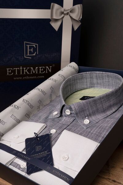 Etikmen Сіро-зелена постільна білизна Early Сорочка