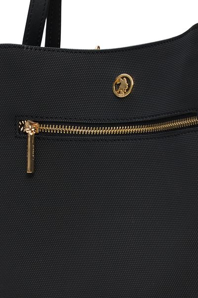 U.S. Polo Assn. Geantă neagră de umăr pentru femei Us25656