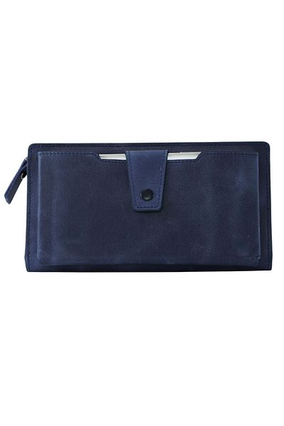Meskanto Vera Genuine Leather Women's Wallet with Zippered Phone Compartment