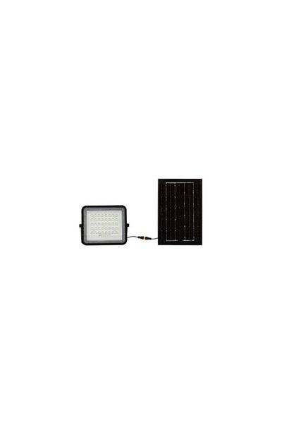 V-TAC Proiector Solar Led Cu Baterie Înlocuibilă, 400 Lm, Corp Negru, 4000 K