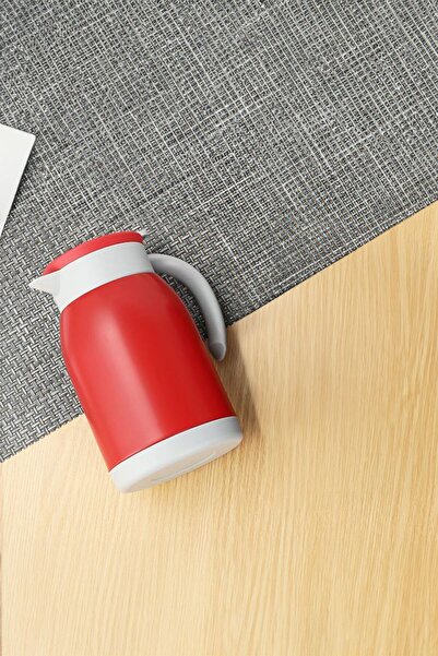 Weather Forecast 304 Steel 1.2L Double Layer Red Vacuum Camping Picnic Tea Thermos cin555kr