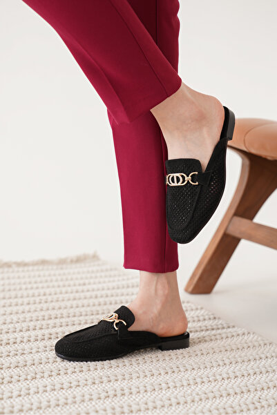 Artgoo ЧОРНІ жіночі зручні діряві маскулінні закриті камінням щоденні домашні пляжні капці