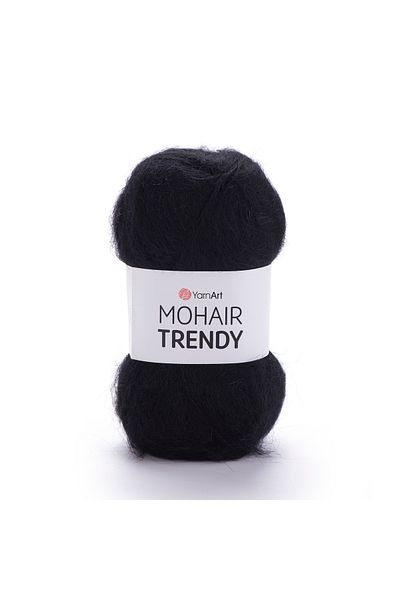 Yarnart Mohaır Trendy Χέρι Πλεκτό Νήμα Μαύρο-102