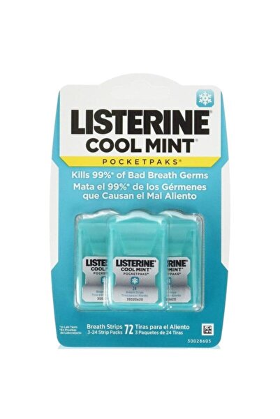 Listerine Cool Mint Nefes Tazeleyici Strip 72li Paket