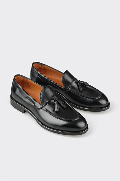 Elle Shoes Siyah Deri Erkek Klasik Ayakkabı