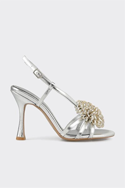 Elle Shoes Lame Kadın Topuklu Sandalet