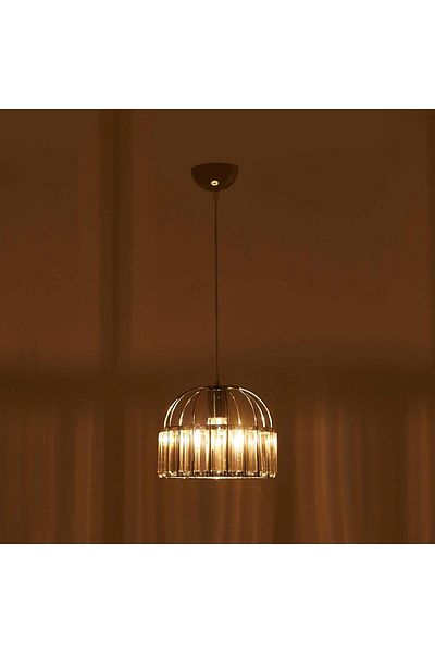 NisaLuce Nisa luce Magnolia - Single Stone Chrome Chandelier