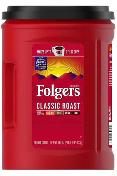 Folgers 1230 جرام فلتر متوسط بني كلاسيكي