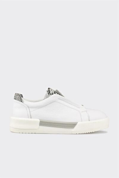 Elle Shoes Beyaz Deri Kadın Spor Ayakkabı