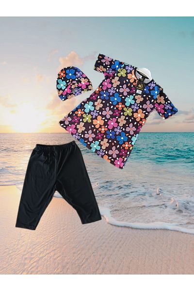 Differend Children's Short-Sleeve Swimsuit