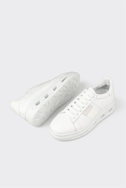 Elle Shoes Beyaz Deri Erkek Spor Ayakkabı