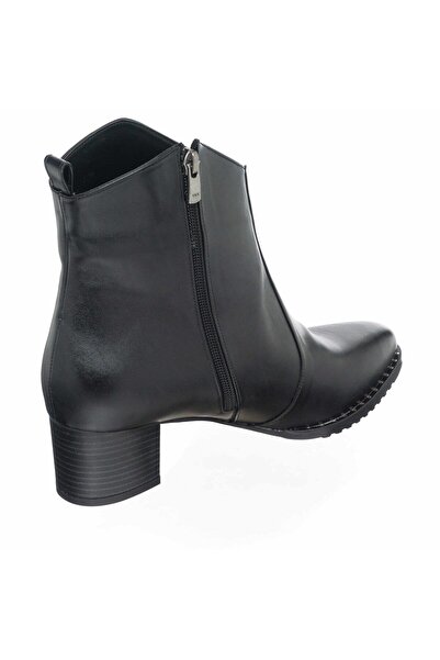 İriadam Kadın Siyah Deri Bot