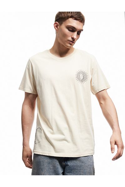 Koton Regular Fit Short Sleeve Crew Neck Cotton Printed T-Shirt