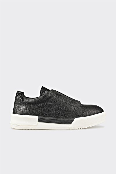 Elle Shoes Siyah Deri Kadın Spor Ayakkabı