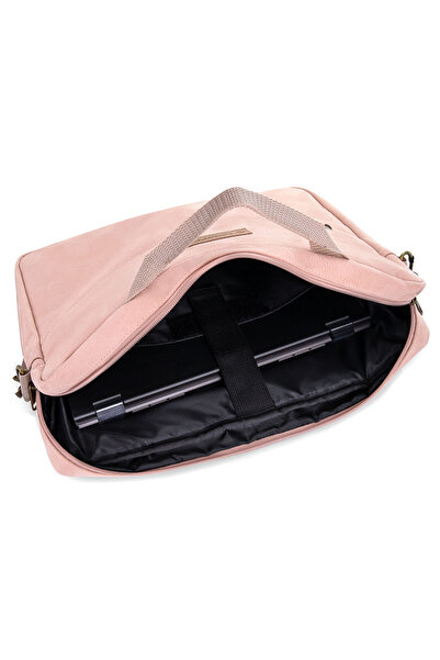 zagatto Women's Laptop Bag Zagatto® Villa Eco, Pink, 15.6", Eco-Leather, 28.5x38.5x5 cm, ZG614