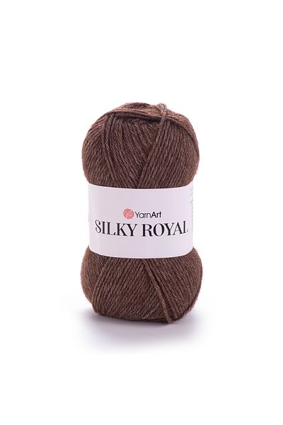 Yarnart Silky Royal - Πλεκτό Χέρι Νήμα Καφέ-436
