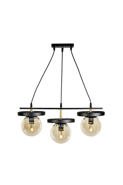 Correx Propeller Black Honey Chandelier Set of 3