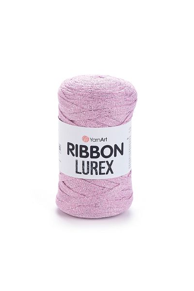 Yarnart Rıbbon Lurex - Glitter, Αξεσουάρ Χειροποίητο Πλεκτό Σχοινί Ροζ-732