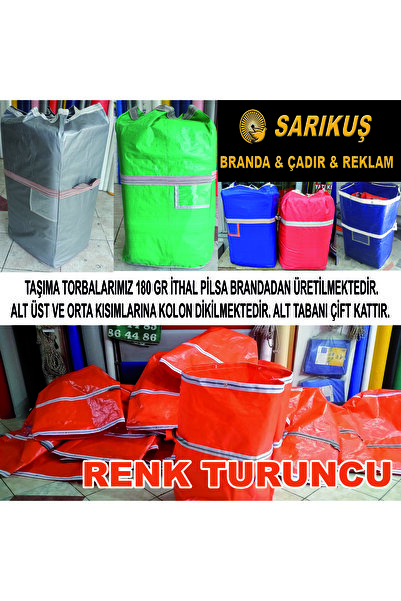 AKAN GRUP TEKSTİL İŞ EV TAŞIMA TORBASI KAPAKLI ALTI ÇİFT KATLI 40X50X100 ÖLÇÜ...