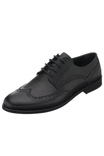 İriadam Men's Black Analin Shoes in Numbers 45,46,47,48,49,50