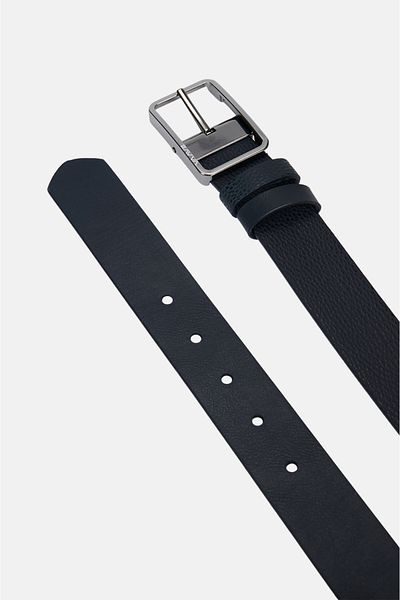 Avva Men's Navy Blue Floater Patterned Double Sided Belt A32y9319