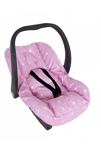 Sevi Bebe Husa scoica auto cu reductor Pink Stars SeviBebe