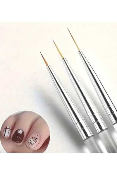SEVRU Tırnak Süsleme Fırçası Nail Art Fırça Tırnak Desen Fırçası Seti İnce uç...