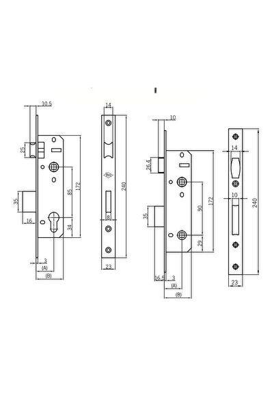 İto Aluminum Door Lock 156/30