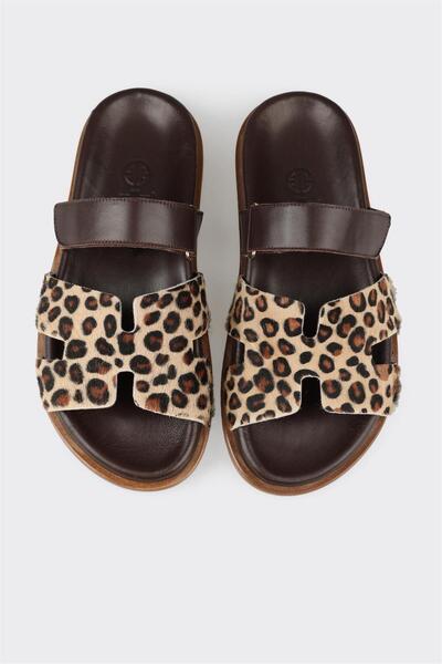 Elle Shoes Kahve Kadın Düz Terlik