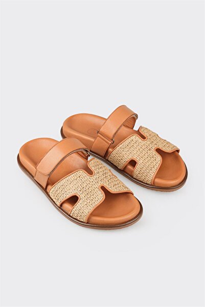 Elle Shoes Naturel Kadın Düz Terlik