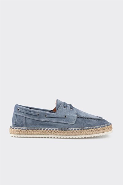 Elle Shoes Mavi Deri Erkek Günlük Ayakkabı