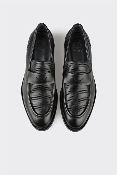 Elle Shoes Siyah Deri Erkek Klasik Ayakkabı