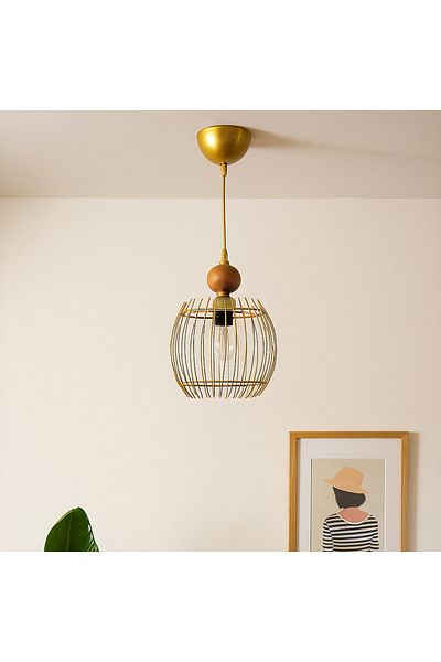 Safir Light Fiorenze Metal Pendant Lamp - 80 cm Antique