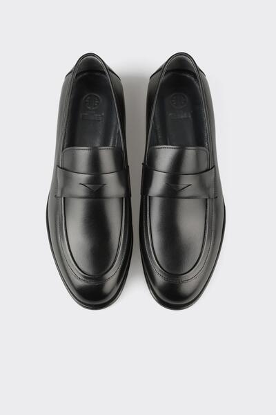 Elle Shoes Siyah Deri Erkek Klasik Ayakkabı