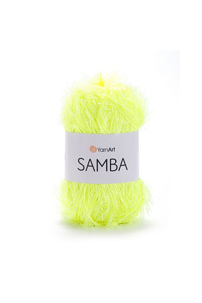 Yarnart Samba - Χειροποίητο Πλεκτό Σχοινί Highlighter Yellow-2052