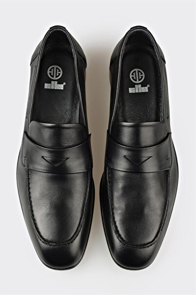 Elle Shoes Siyah Deri Erkek Klasik Ayakkabı