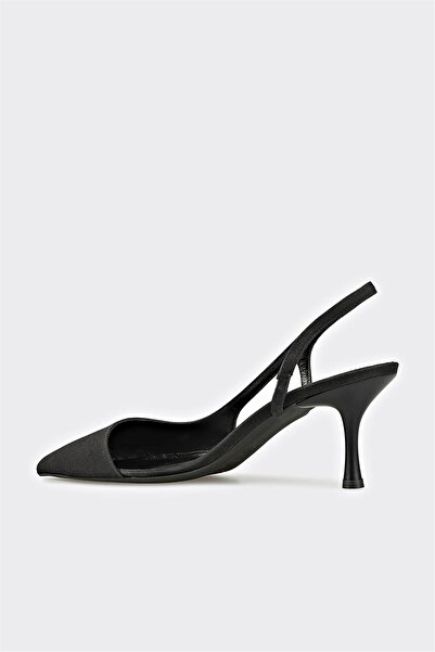 Elle Shoes Siyah Kadın Topuklu Ayakkabı