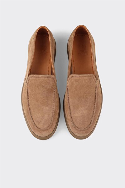 Elle Shoes Camel Deri Erkek Günlük Ayakkabı