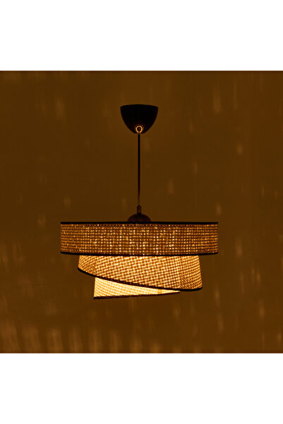 NisaLuce Nisa Luce Siyah Biyeli 3 Katlı Pasta Sarkıt - Krem - 70x40x40 cm