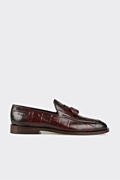 Elle Shoes Kahve Deri Erkek Klasik Ayakkabı