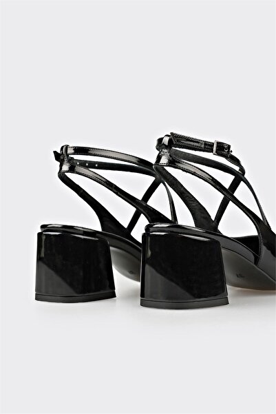 Elle Shoes Siyah Kadın Topuklu Ayakkabı