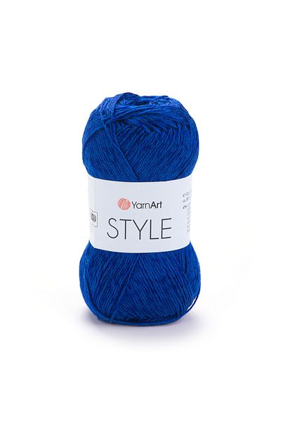 Yarnart Στυλ - Γυαλιστερό Χειροποίητο Νήμα Saks Blue-678