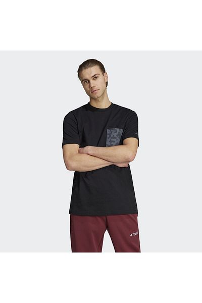adidas Tx Pkt 2.0 Tee Men's Casual T-shirt IL2641 Black