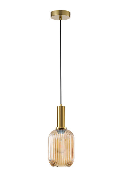 Apliqa Emma Eskitme Bal Camlı Tekli Sarkıt Avize