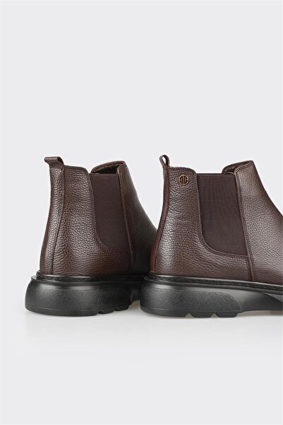 Elle Shoes Kahve Deri Erkek Günlük Bot