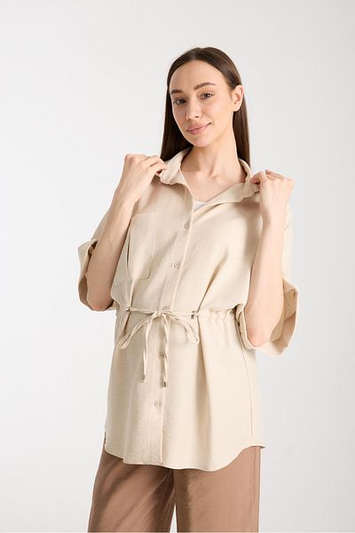 Işşıl Işşil Y0024-Bat Sleeve Maternity Clothing Tunic-Jacket